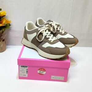 Jessica Carlyle Margo-02L Womens Size 10 Mocha Lace-Up Bubble Sole Sneakers EUC